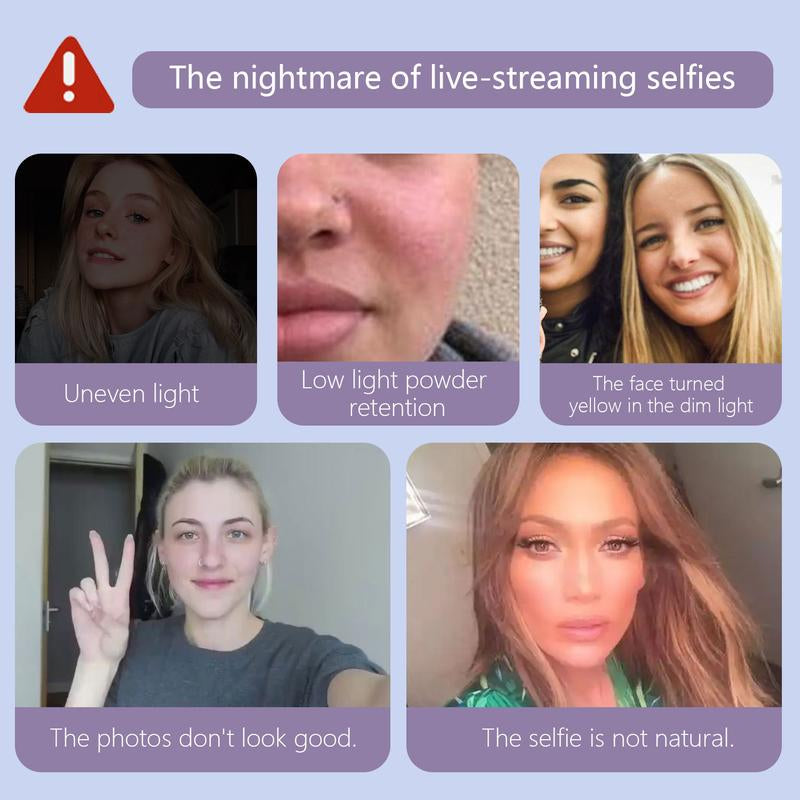 Aro de Luz LED 360° 3-en-1 con Espejo y Soporte para Móvil – Ideal para Maquillaje, Selfies y Streaming