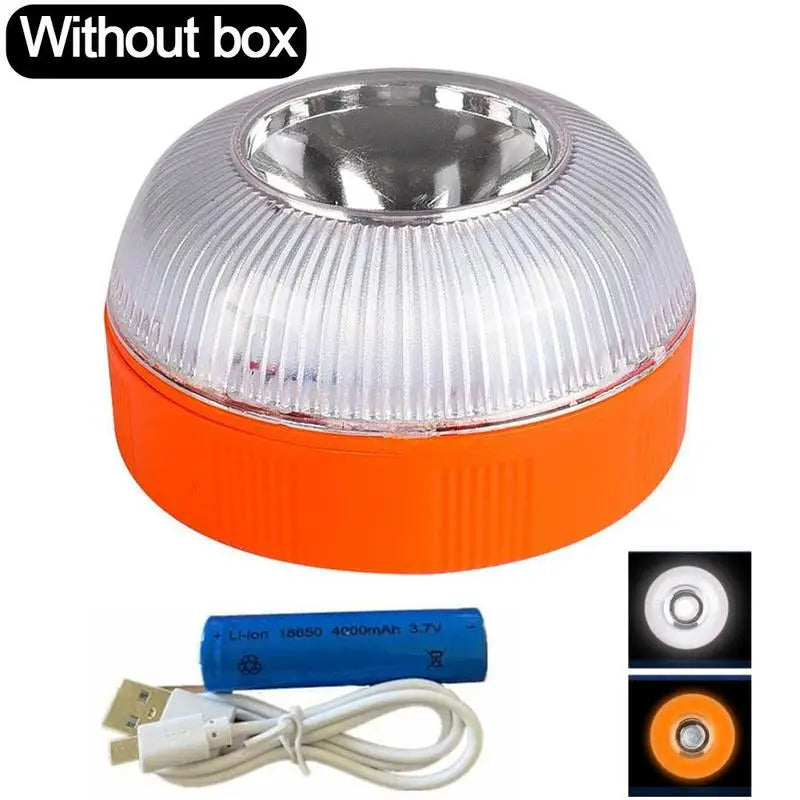 Emergency Light V16 Homologated Dgt Approved Car Emergency Beacon Light Rechargeable Magnetic Induction Strobe Light